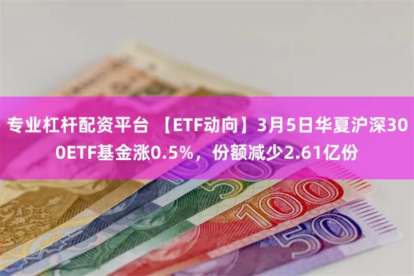 专业杠杆配资平台 【ETF动向】3月5日华夏沪深300ETF基金涨0.5%，份额减少2.61亿份