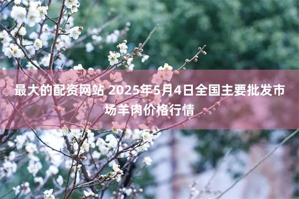 最大的配资网站 2025年5月4日全国主要批发市场羊肉价格行情