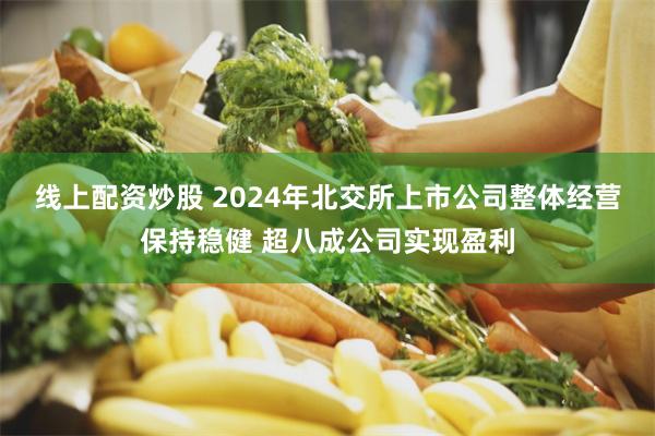 线上配资炒股 2024年北交所上市公司整体经营保持稳健 超八成公司实现盈利