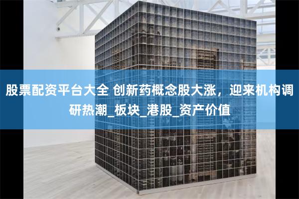 股票配资平台大全 创新药概念股大涨，迎来机构调研热潮_板块_港股_资产价值